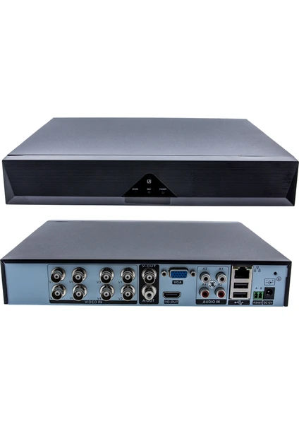 Xmeye 8 Kanal 5 mp 1080P Kamera Kayıt Cihazı Ahd Dvr H265+ Plus 5 in 1 Hibrit Xmeye